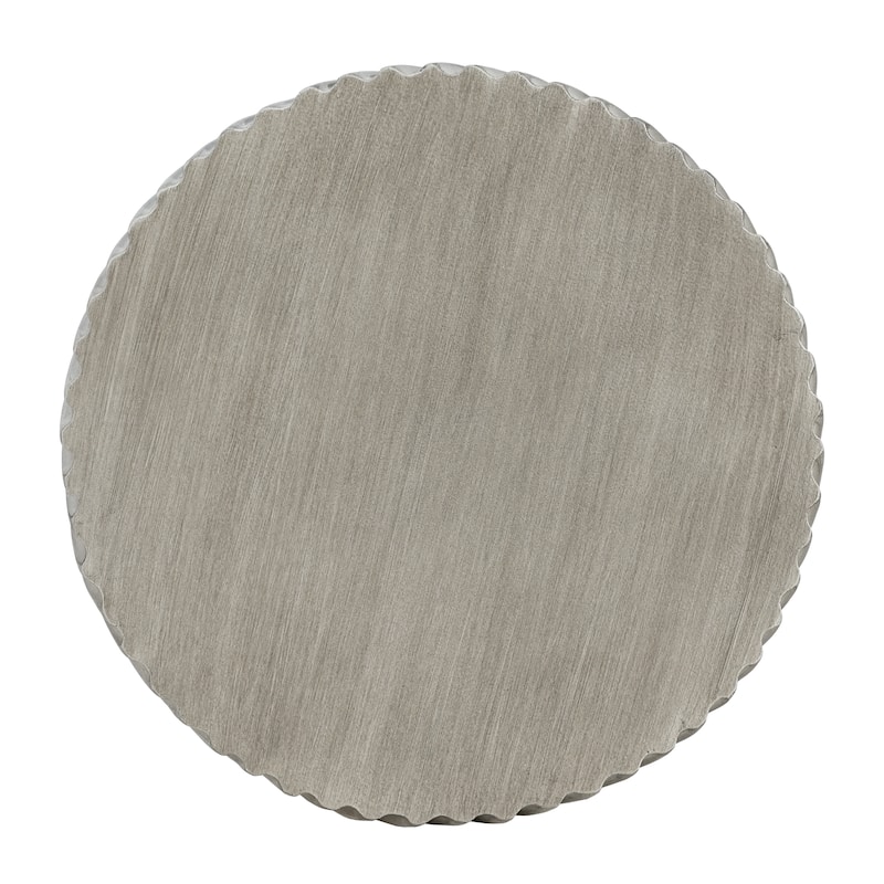 Christopher Knight Home - 13.75" Contemporary MGO Concrete Accent Side Table, Spiral Hourglass Design - Grey