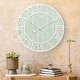 preview thumbnail 7 of 6, The Gray Barn Cocklebur Green-Blue Quartz Coastal Wall Clock