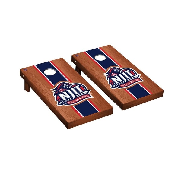 slide 2 of 5, New Jersey Institute of Technology Highlanders Rosewood Cornhole Board Set