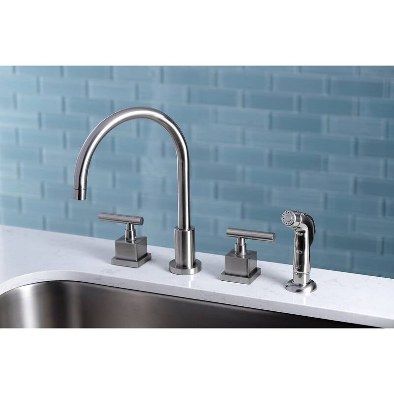 Kingston Brass Claremont 1.8 GPM Widespread Kitchen Faucet - Includes