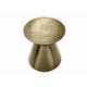 preview thumbnail 13 of 17, 20"L Metal Drum Accent Table with Hammered Design, Contemporary Side, End, and Nightstand Table for Living Room and Bedroom