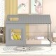preview thumbnail 2 of 34, Twin House Bed with Roof & Window - Whimsical Pine Wood Design for Kids