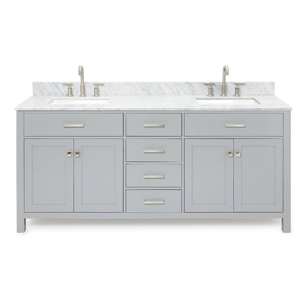 Ariel H073DCW2RVO Bristol 73" Free Standing Double Rectangular Basin