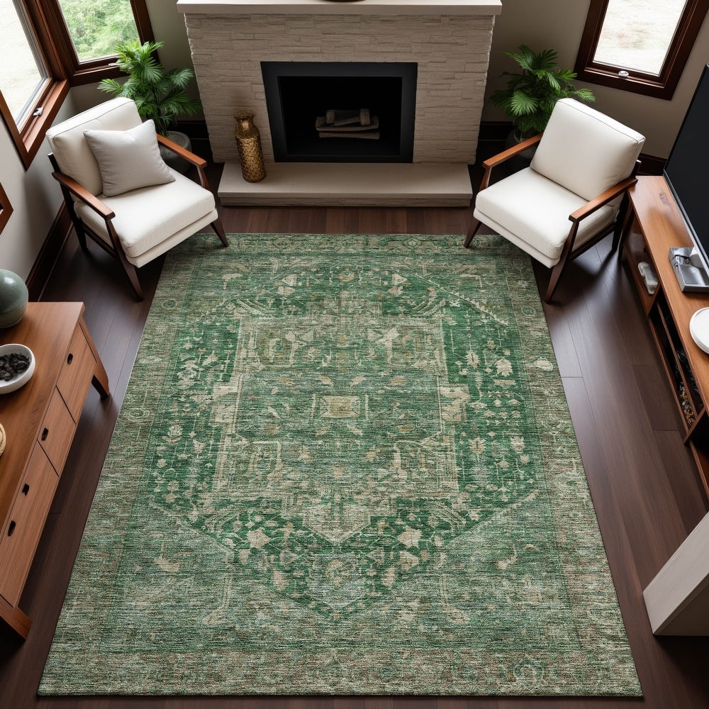 Premium Washable Super Soft Vintage Traditional Mayfield Rug