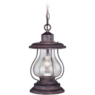 Vaxcel Lighting Dockside 1 Light Mini Pendant with Clear Glass Shade