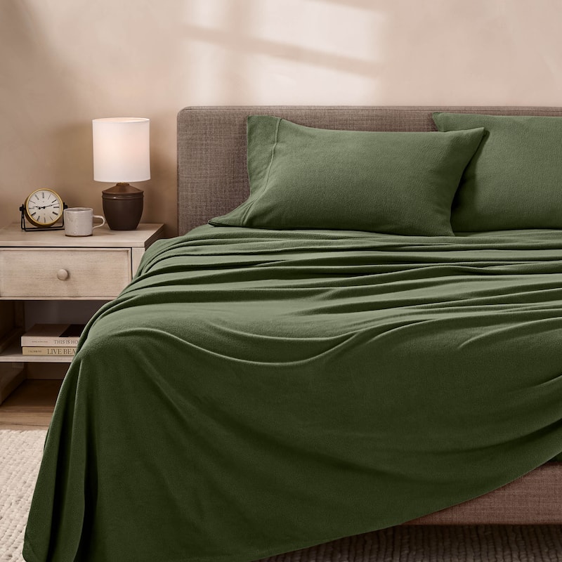 Bare Home Polar Fleece Deep Pocket Sheet Set