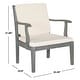 preview thumbnail 2 of 6, SAFAVIEH Outdoor Living Fresno Ash Grey Acacia Wood 4-piece Beige Cushion Patio Set