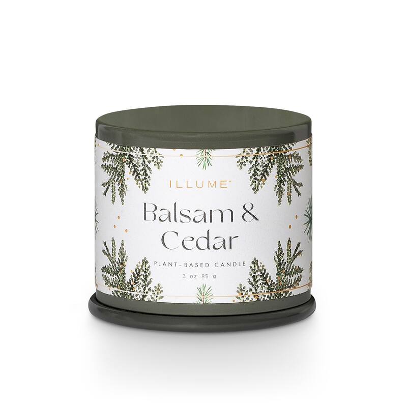ILLUME Noble Holiday Balsam & Cedar Candle - Demi Vanity Tin