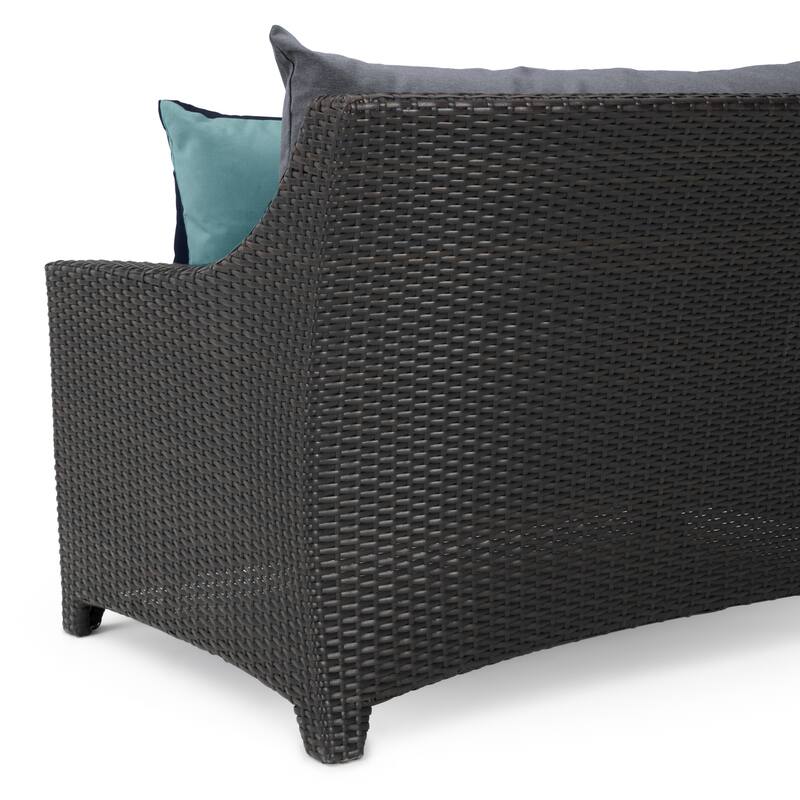 Deco 8 Piece Sunbrella Outdoor Patio Sofa & Motion Club Chair Set