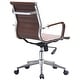 preview thumbnail 49 of 48, Mid Century Office Chair With Arms Wheels Ergonomic Executive PU Leather Arm Rest Tilt Adjustable Height Swivel Task Computer