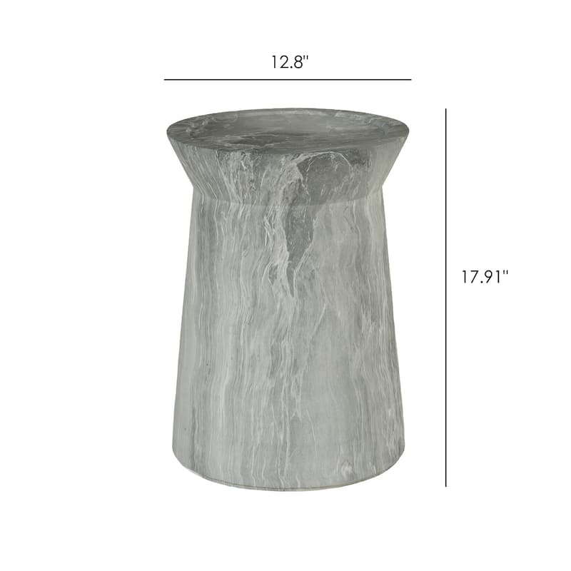 Modern Small Irregular Columnar Design Side End Table for Indoor and Outdoor Use