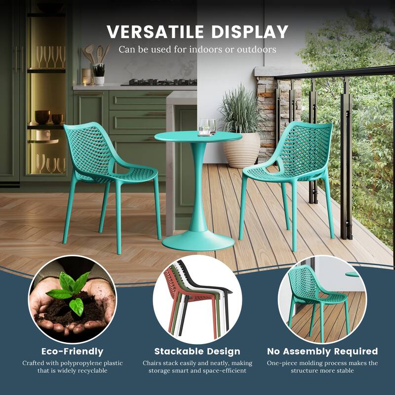 Frond and Form 2-Person Outdoor Round Dining Set