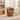 Compact Petal Swivel Accent Chair with Genuine Leather Seat + PVC