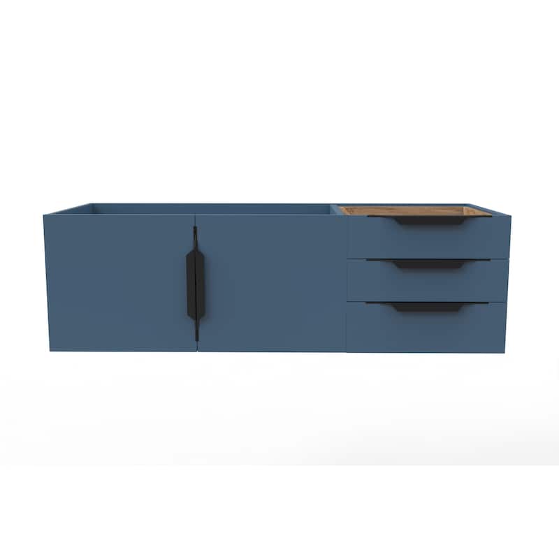 Alpine 48" Wall Mounted Bathroom Vanity (Base Only)