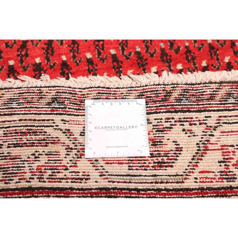 ECARPETGALLERY Hand-knotted Andelz Red Wool Rug - 2'6 x 11'8