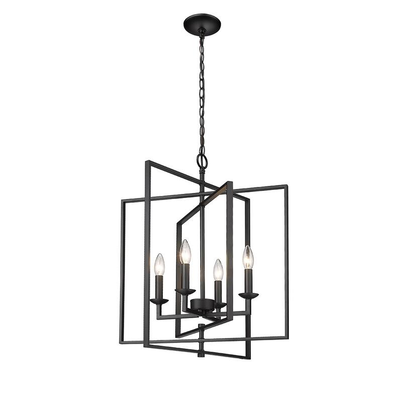 Millennium Lighting 4 Light 20" Wide Geometric Chandelier