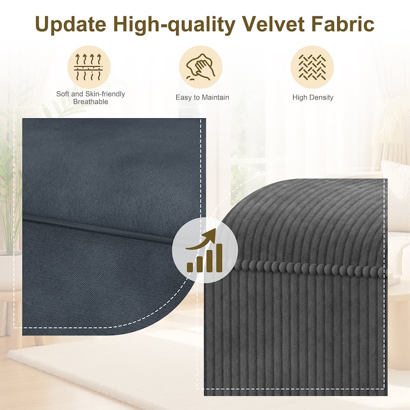 Futzca 48" Modern Loveseat Sofa