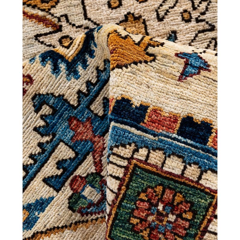 Serapi One-of-a-Kind Hand-Knotted Area Rug - Ivory - 4' 1" x 5' 11"