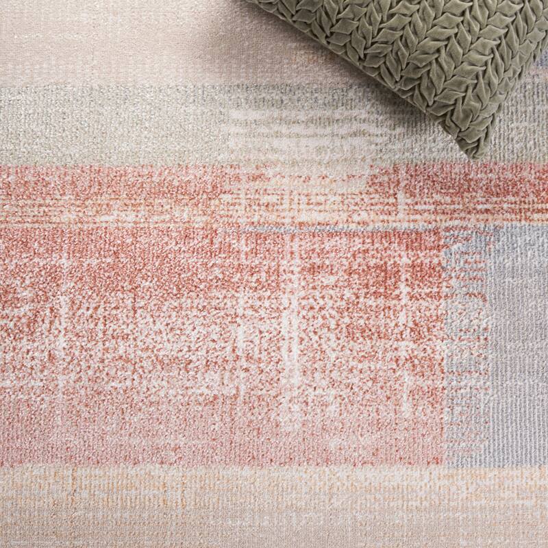 SAFAVIEH Blair Machine Washable Akkie Slip Resistant Contemporary Rug