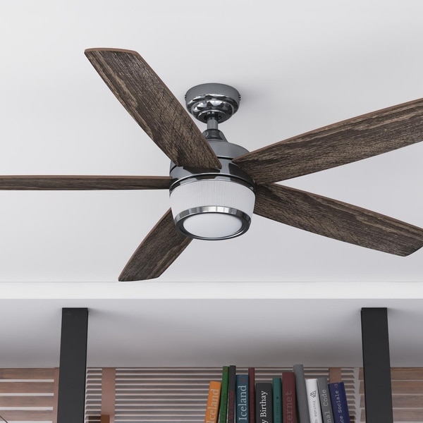 48" Prominence Home Tennyson Indoor Modern Ceiling Fan with Remote, Gun Metal - 48. Opens flyout.