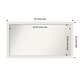 preview thumbnail 87 of 190, Wall Mirror Choose Your Custom Size - Extra Large, Blanco White Wood Outer Size: 48 x 26 in