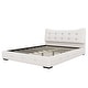 preview thumbnail 8 of 7, Modern Queen Size PU Upholstered Platform Bed with Ergonomic Wingback Headboard, No Box Spring Needed, Cream