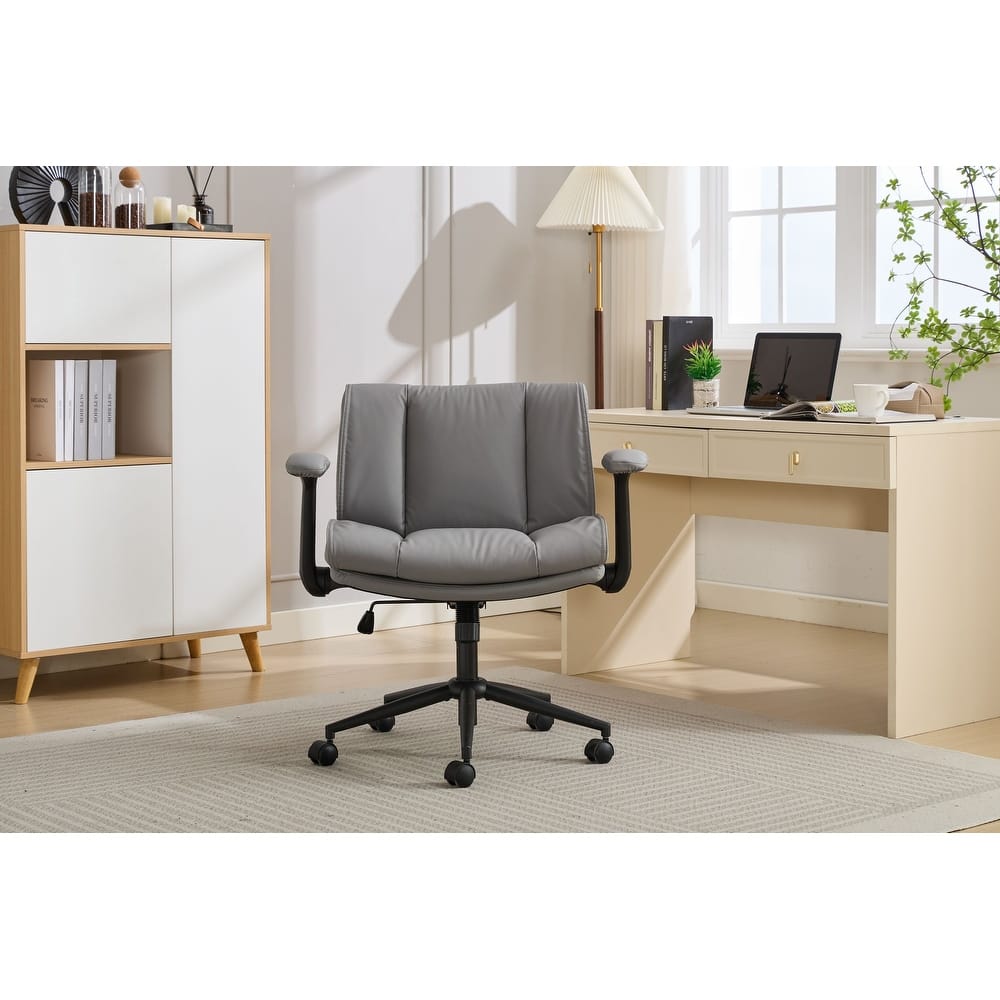 Criss Cross Office Chair with Flip-Up Arms