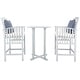 preview thumbnail 3 of 5, SAFAVIEH Outdoor Living Pate 3-piece Bar Bistro Set - 25"W x 26"D x 50"H