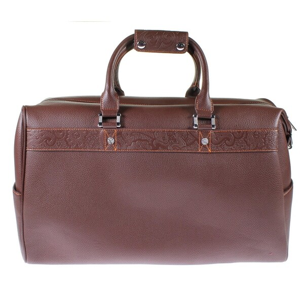 robert graham leather duffle bag