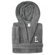 preview thumbnail 9 of 52, Sweet Kids 100% Polyester SUPER PLUSH Double Brushed Hooded Bathrobe with White Bookman Monogram L - Large