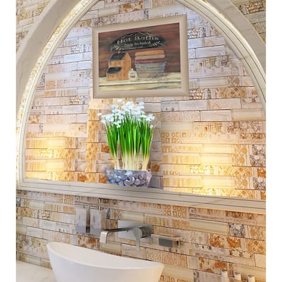 TrendyDecor4U Contemporary "HOT BATH" Framed Print Wall Art by Pam Britton