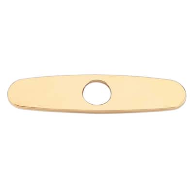 Faucet Hole Cover Plate Brass Widespread 8" PVD Everlasting Finish for Single Hole Faucet Renovators Supply