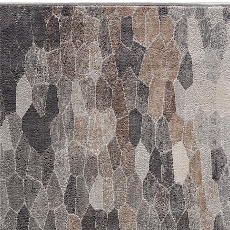 HomeRoots Geometric Modern Runner Area Rug