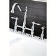preview thumbnail 4 of 9, Kingston Brass Tudor 1.8 GPM Bridge Kitchen Faucet - Includes Side