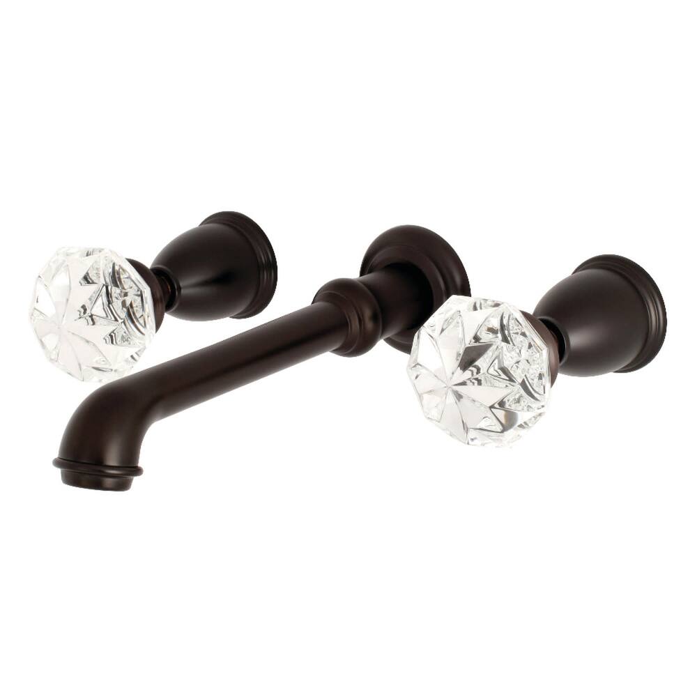 Kingston Brass Krystal Onyx Wall Mounted Roman Tub Filler with Knob