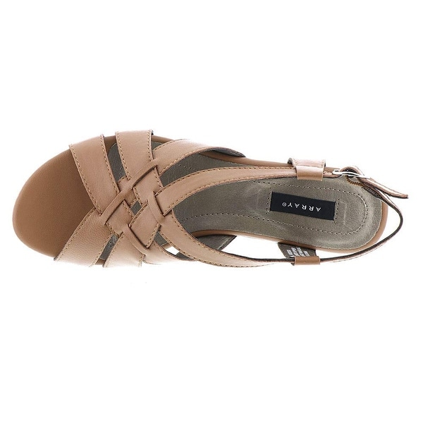 ARRAY Womens Marigold Open Toe Casual Slingback Sandals Size 8.5 White