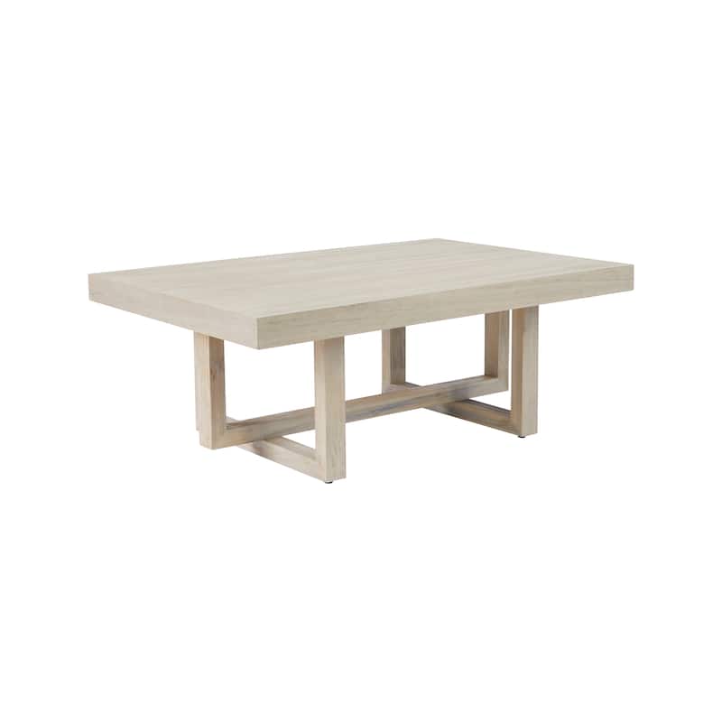 Rye Studio Jalissa Modern Trestle Coffee Table, Barley