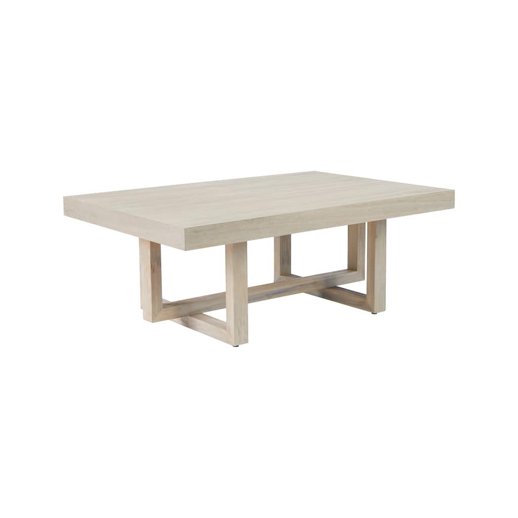 Rye Studio Jalissa Modern Trestle Coffee Table, Barley