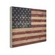 preview thumbnail 7 of 6, "American Flag" Vintage Print on Planked Wood Wall Art