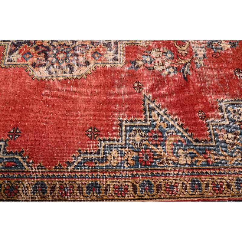 ECARPETGALLERY Hand-knotted Antalya Vintage Dark Copper Wool Rug - 5'7 x 7'1