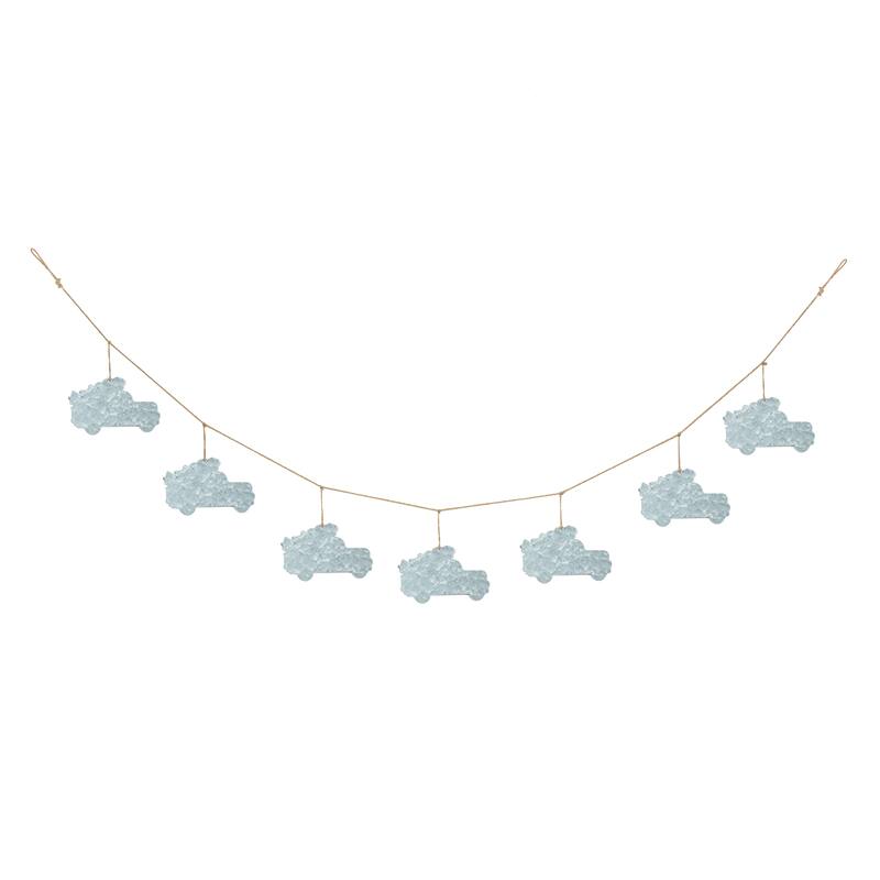 Glitzhome 6 Feet Metal Cardinal Bird Truck Christmas Garland