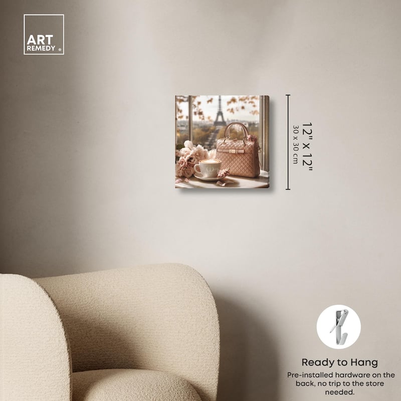 Glam by the Window Paris Canvas by Art Remedy, Gallery Wrapped