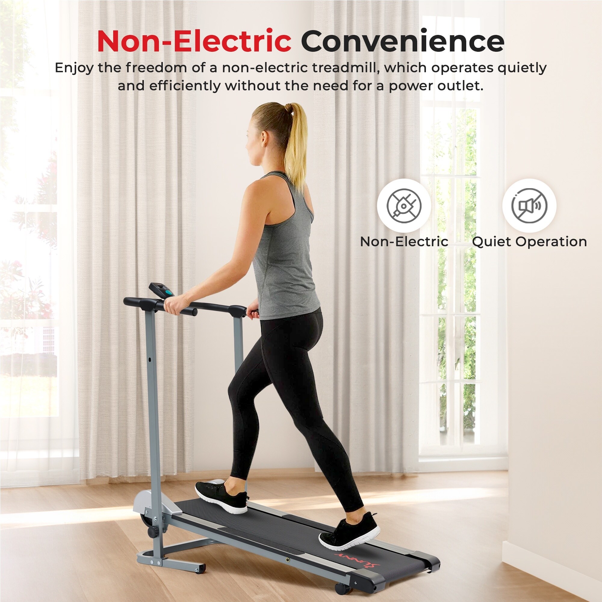 Sunny Health Fitness SF T1407M Manual Walking Treadmill Bed Bath Beyond 10023725