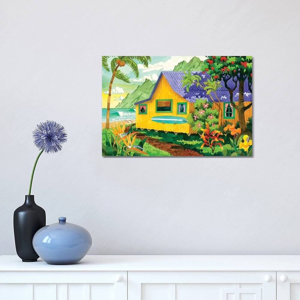 iCanvas "Yellow Cabana" by Robin Wethe Altman Canvas Print