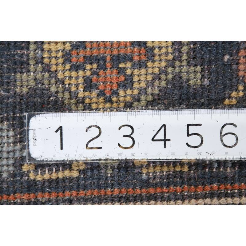 Hand Knotted Oriental 100% Wool Carpet Traditional Medallion Oranges & Rust Heriz (serapi) Area Rug - 12' 2'' X 8' 11''