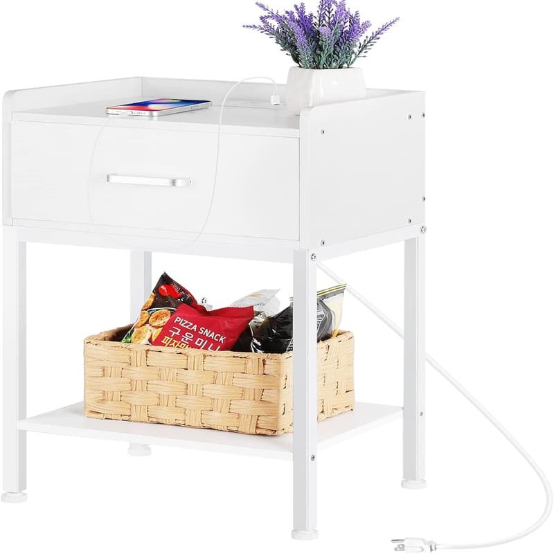 Nightstand with Charging Station