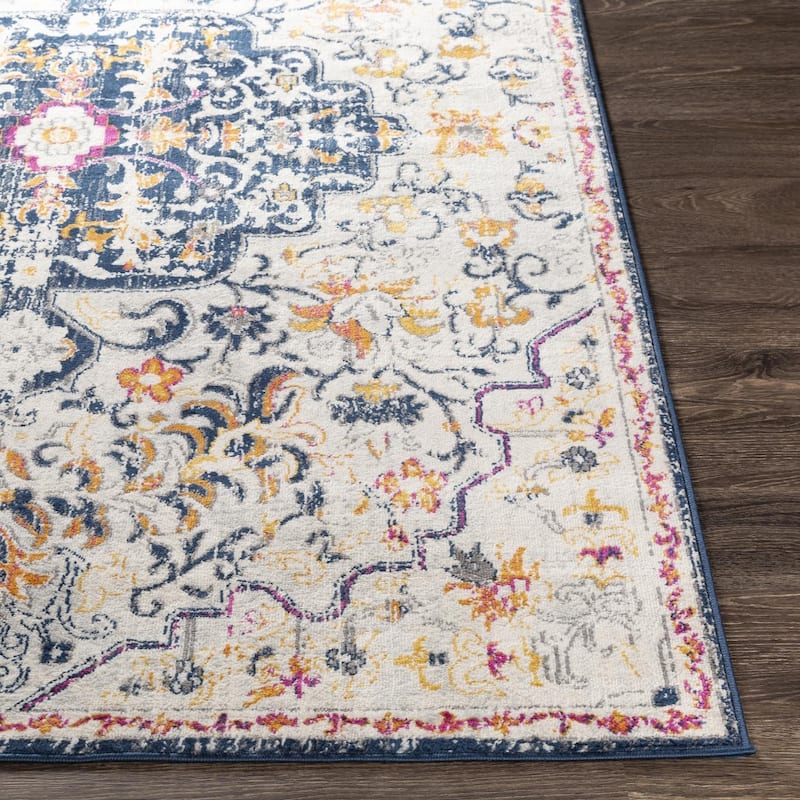 Livabliss Vintage Floransa Medallion Area Rug