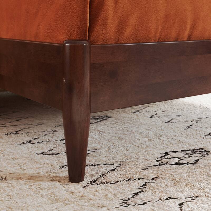 Orleans Solid Wood Low Profile Sleigh Platform Bed