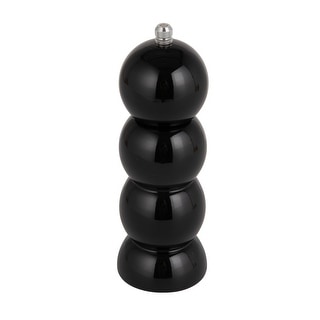 Rubberwood Salt and Pepper Mill - 2.0"L x 2.0"W x 7.88"H