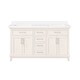 preview thumbnail 1 of 18, Martha Stewart Canaan 60 in. DoubleSink Bathroom Vanity in PicketFence